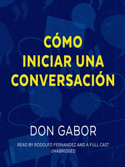 Title details for Cómo Iniciar una Conversación by Don Gabor - Available